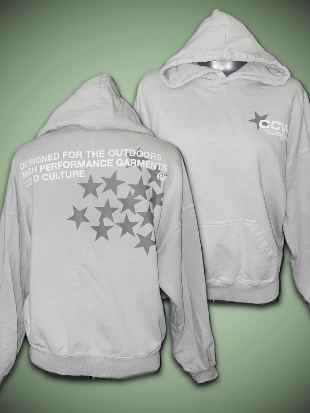 CCW Light Gray Graphic Hoodie - Men's Casual Pullover